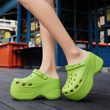 Platform high heel Crocs shoes
