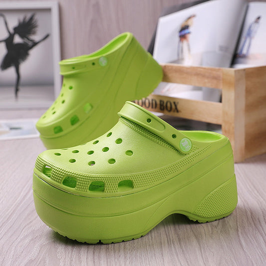 Platform high heel Crocs shoes
