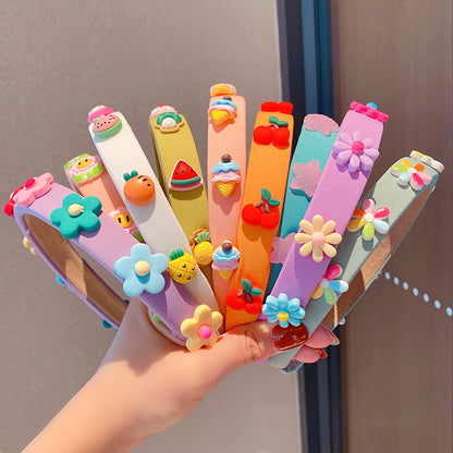 Korean New Flower/Fruit/ Ice Cream Face Wash Make-up Headbands