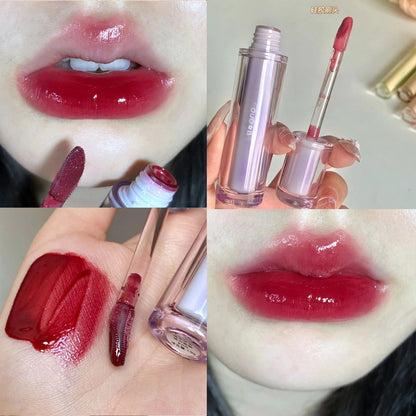 glass mirror water lip glaze long lasting