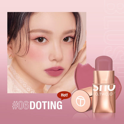 O.TWO.O Lipstick Blush Stick 3-in-1 Eyes Cheek and Lip Tint Waterproof Lightweight Cream Multi Stick