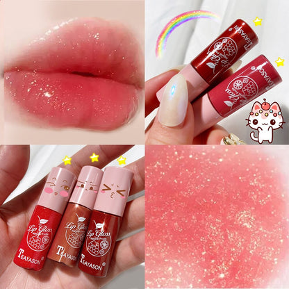 Mini 10 Colors Liquid Lip Gloss Waterproof Non-stick 24 Hours Long Lasting Velvet Matte