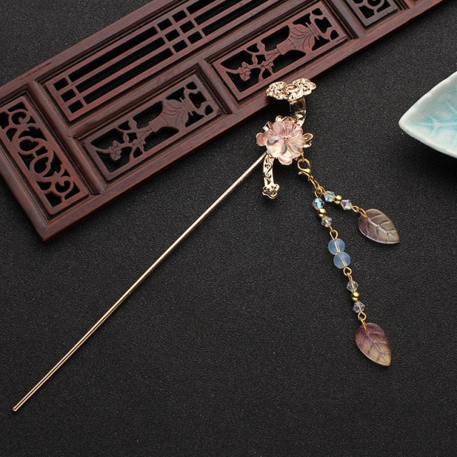 Classical Tassel Hairpin Chinese Hair Sticks Jewelry Ornaments Chinese Ancient Style Hair Accessories