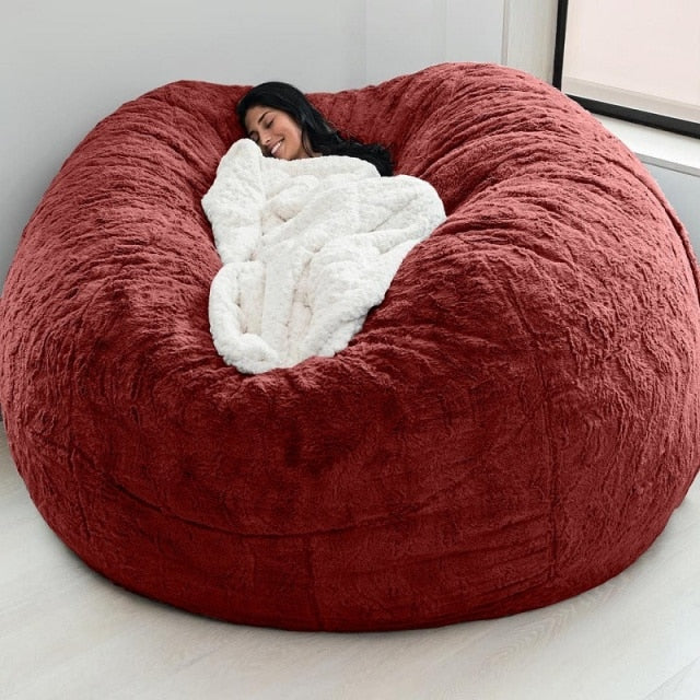 Oversized Large Comfy Bean Bag Sleeping Chair Cover